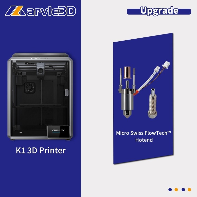 Creality K1 3D Printer upgraded with Micro Swiss FlowTech™ Hotend