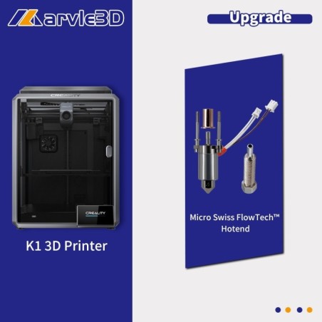 Creality K1 3D Printer upgraded with Micro Swiss FlowTech™ Hotend
