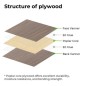 xTool Walnut Plywood Sheets (30 Pcs) [size: 300*300*3MM]