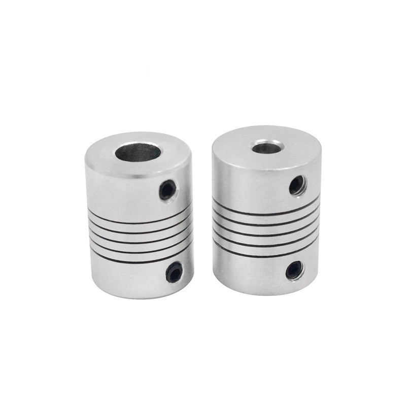 FLEXIBLE ALUMINUM SHAFT COUPLING 8MM TO 8MM