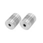 Shaft coupler 5mm to 8mm aluminium spiral style