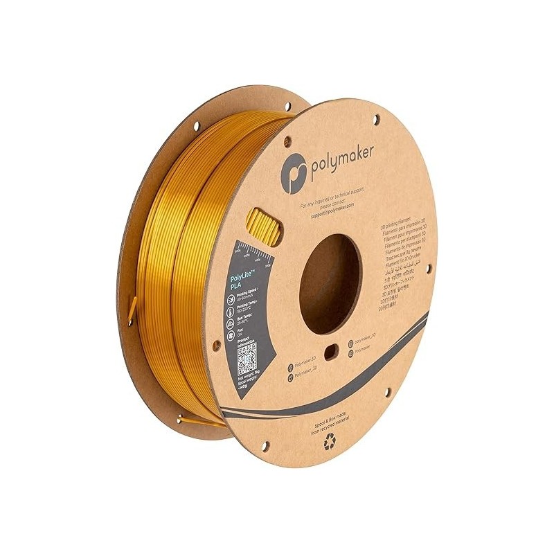 Polymaker PolyLite™ PLA SILK 1.75mm 1KG/ROLL (3 Colours available)