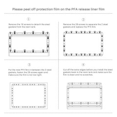ELEGOO PFA Film for Saturn 2/ 3/ 4/ 4 Ultra LCD 3D printer (1 Pc / 5 Pcs)