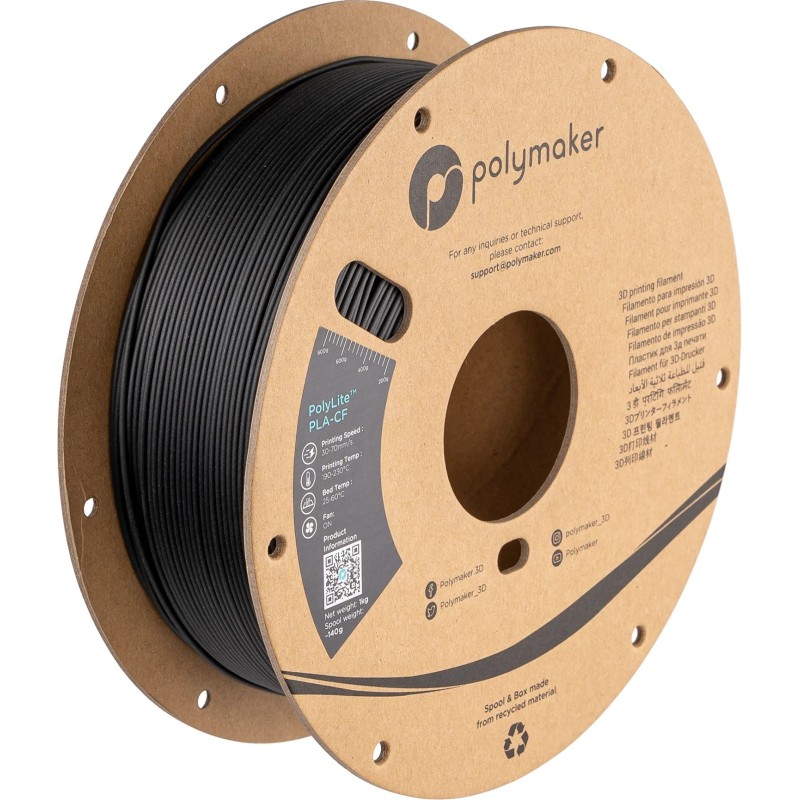 Polymaker PolyLite PLA-CF  1kg/1.75mm/Black filament