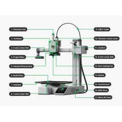 Bambu Lab  A1 mini 3D Printer Without AMS Included - 180 x 180 x 180 MM