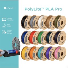 Polymaker PolyLite™ PLA Pro 1.75mm 1KG/ROLL (24 Colours available)