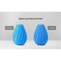Bambu Lab Filament PLA Matte - 1.75mm, 1kg, 25 Colors (Refill - No Spool)