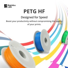 Bambu Lab Filament PETG HF - 1.75mm, 1kg - 14 Colors - (Refill - No Spool)