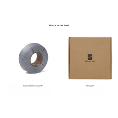 Bambu Lab Filament PLA-CF - 1.75mm, 1kg - Black - (Refill - No Spool)