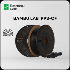 Bambu Lab Filament PPS-CF - 1.75mm, 750g - Black - (with Reusable Spool)