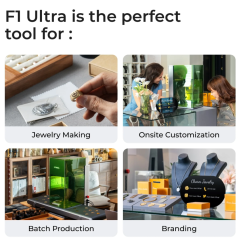 xTool Laser Cutter - F1 Ultra 20W Fiber & Diode Dual Laser Engraver- Bundles Available [FREE SHIPPING]