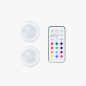 Bambu Lab Remote Controlled 16-color RGBW Puck Lights, 2pcs