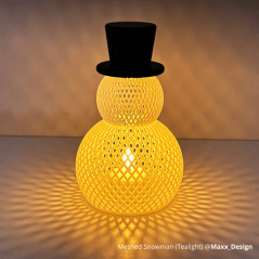 Bambu Lab D37.2x36.6mm LED Flame Tea Light Candle Set Set Warm Yellow (12pcs) B-KC008