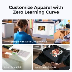 xTool Apparel Printer: One Click DTF Printer, Effortless Customization for Business