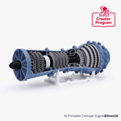 Bambu Lab Jet Engine Model Components Kit-006