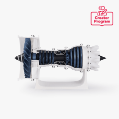 Bambu Lab Jet Engine Model Components Kit-006