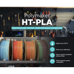 Polymaker™ HT-PLA 1 kg/roll - 1.75mm – PLA for Durable, Heat-Resistant 3D Printing