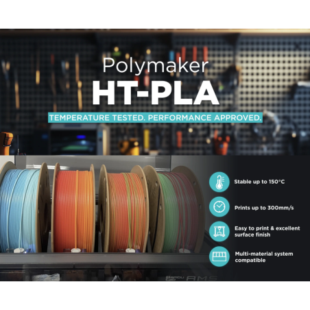 Polymaker™ HT-PLA 1 kg/roll - 1.75mm – PLA for Durable, Heat-Resistant 3D Printing