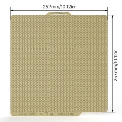 BIQU Panda Build Plate – Designer Series Dual-Textured (Honeycomb × Houndstooth) – 257×257mm