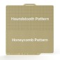 BIQU Panda Build Plate – Designer Series Dual-Textured (Honeycomb × Houndstooth) – 257×257mm