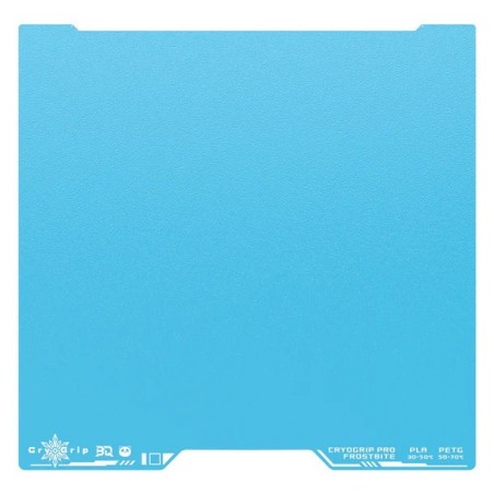 BIQU Panda Build Plate CryoGrip Pro – Double-Sided 7-Layer Composite (Frostbite Coarse Texture) – 350×325mm
