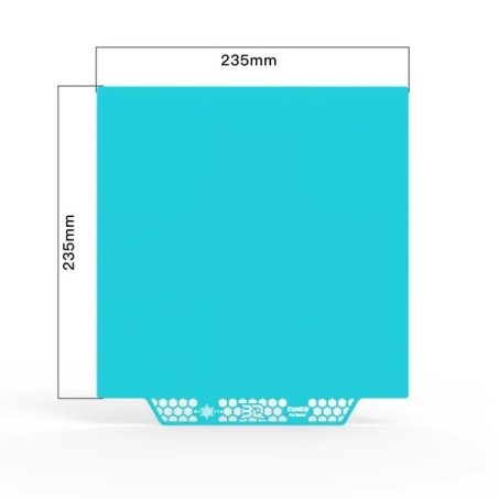 BIQU CryoGrip Pro Build Plate – Double-Sided 7-Layer Composite (Frostbite Coarse Texture) – 235×235mm