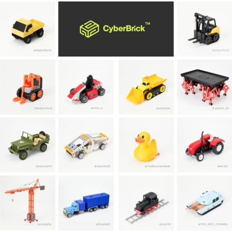 Bambu Lab MakerSupply- CyberBrick Hardware Kit - Beginner & Ultimate