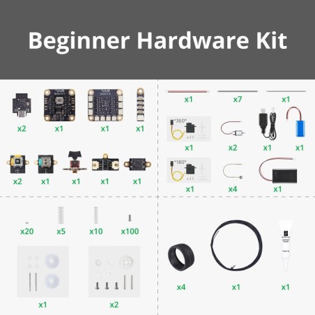 Bambu Lab MakerSupply- CyberBrick Hardware Kit - Beginner & Ultimate