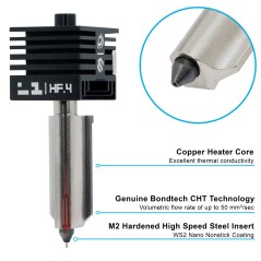 MicroSwiss CHT High-Flow Hotend Nozzle for Bambu Lab A1, A1 Mini, H2D & H2S (0.4 / 0.6 / 0.8mm)