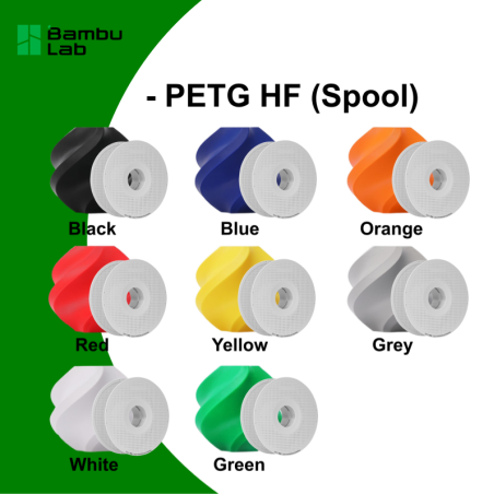 Bambu Lab PETG HF - 1.75mm, 1kg/Roll (with Reusable Spool)