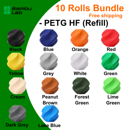 Bambu Lab PETG HF Filament – High-Speed, Durable 3D Printing Material