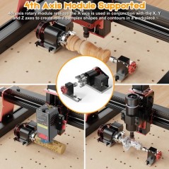 Twotrees TTC450 PRO High-Precision CNC Router for Wood, Acrylic, and Metal Engraving 460x460x80mm