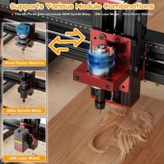 Twotrees TTC450 PRO High-Precision CNC Router for Wood, Acrylic, and Metal Engraving 460x460x80mm