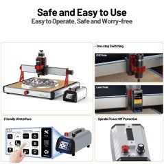 Twotrees TTC450 Ultra High-Precision CNC Router - 460 x 460 x 100mm