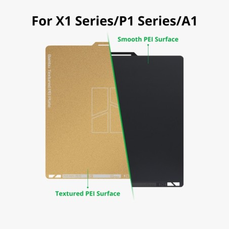 Bambu Lab Build Plate Dual-Texture PEI Plate for X1/P1/A1 - 256*256 mm