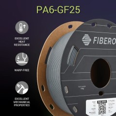 Polymaker PolyMide™ Fiberon™ PA6-GF25 --1.75mm/0.5Kg - Grey