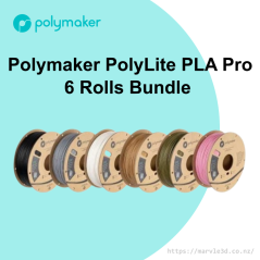 Polymaker PolyLite™ PLA Pro 1.75mm 1KG/ROLL-6/10 Rolls Bundle