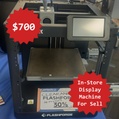 Display machine for sell- Flashforge AD5X 3D Printer - Multi color Printing (Clearance)- Pick up Only