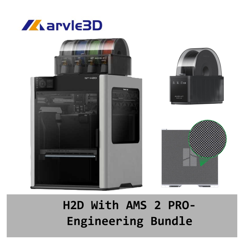 Bambu Lab H2D  3D Printer AMS 2 Pro Combo Engineering Bundle 350 x 320 x 325 MM