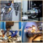 Modular Flexible Coolant Pipe/ Air Pipe With Nozzle for CNC Machine- 1/2, 1/4 and 3/8