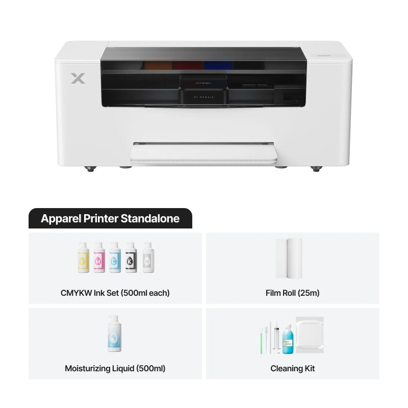 xTool Apparel Printer: One Click DTF Printer, Effortless Customization for Business