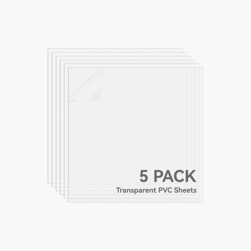 0.3mm Transparent PVC Sheet (5pcs) for Laser Cutting & Engraving [B-YF001]