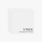 0.3mm Transparent PVC Sheet (5pcs) for Laser Cutting & Engraving [B-YF001]