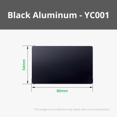 Black Aluminium Card (10pcs) for Laser Cutting & Engraving [B-YC001]