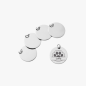 Round Stainless Steel Tag 30MM (5pcs) for Laser Engraving [B-YC003]