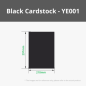 A4 250g Black Cardstock (25pcs) for Laser Cutting & Engraving, Blade Cutting [B-YE001]