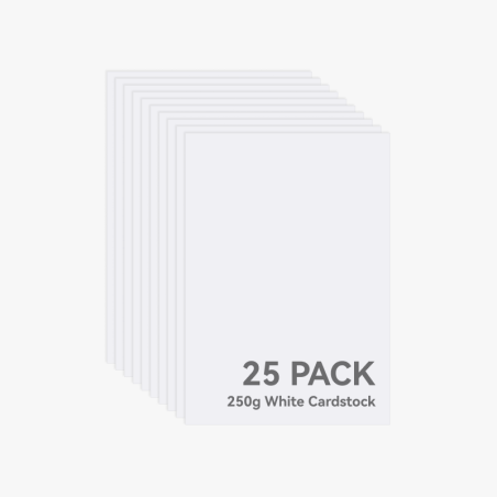 A4 250g White Cardstock (25pcs) for Laser Cutting & Engraving, Blade Cutting [B-YE002]
