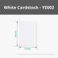 A4 250g White Cardstock (25pcs) for Laser Cutting & Engraving, Blade Cutting [B-YE002]