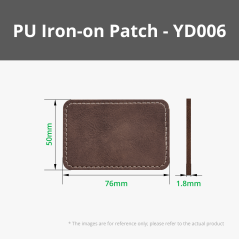 PU Iron-on Patch - Rustic to Gold (10pcs) for Laser Engraving [B-YD006]