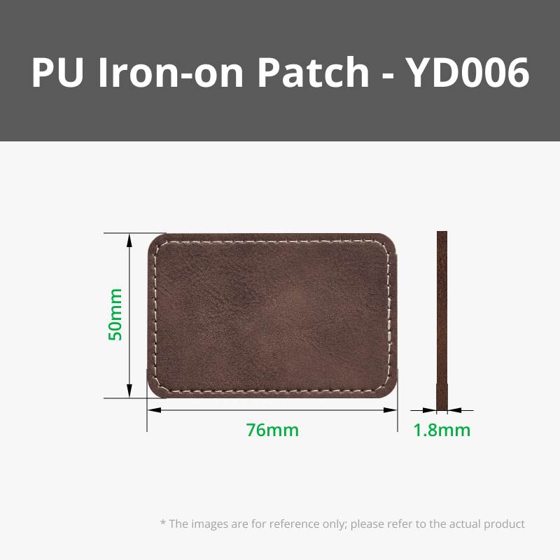 PU Iron-on Patch - Rustic to Gold (10pcs) for Laser Engraving [B-YD006]